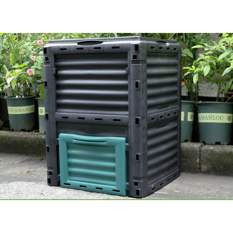 室外家用廚餘堆肥箱280L 落葉有機垃圾好氧發酵處理桶