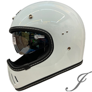 GP-5 728 復古山車帽 白色 復古全罩 安全帽 MTS 內鏡片