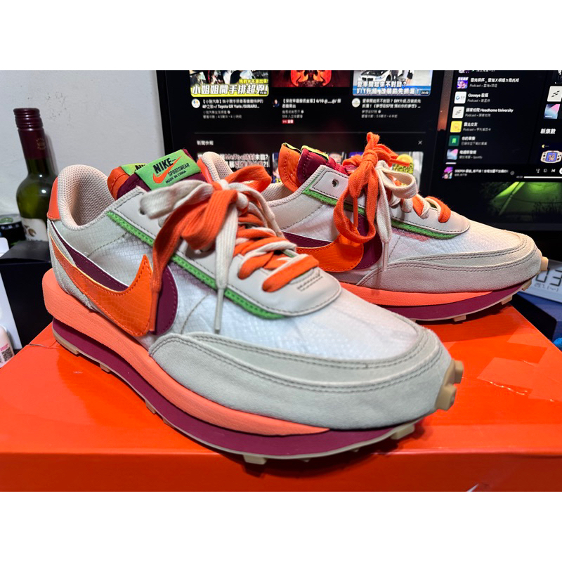 Nike LD Waffle sacai CLOT Kiss of Death/DH1347-100/US9.5