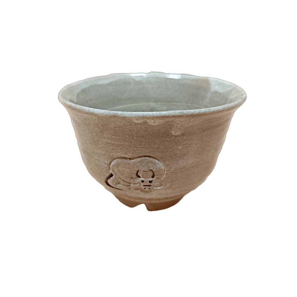 日本製 古物(飽津窯) 茶碗