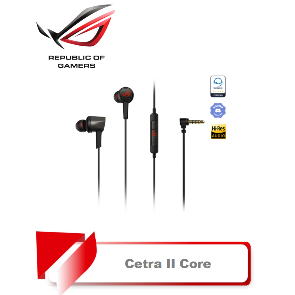 【TN STAR】ASUS ROG Cetra II Core 入耳式耳機 (LSR) 驅動單體/3.5 mm