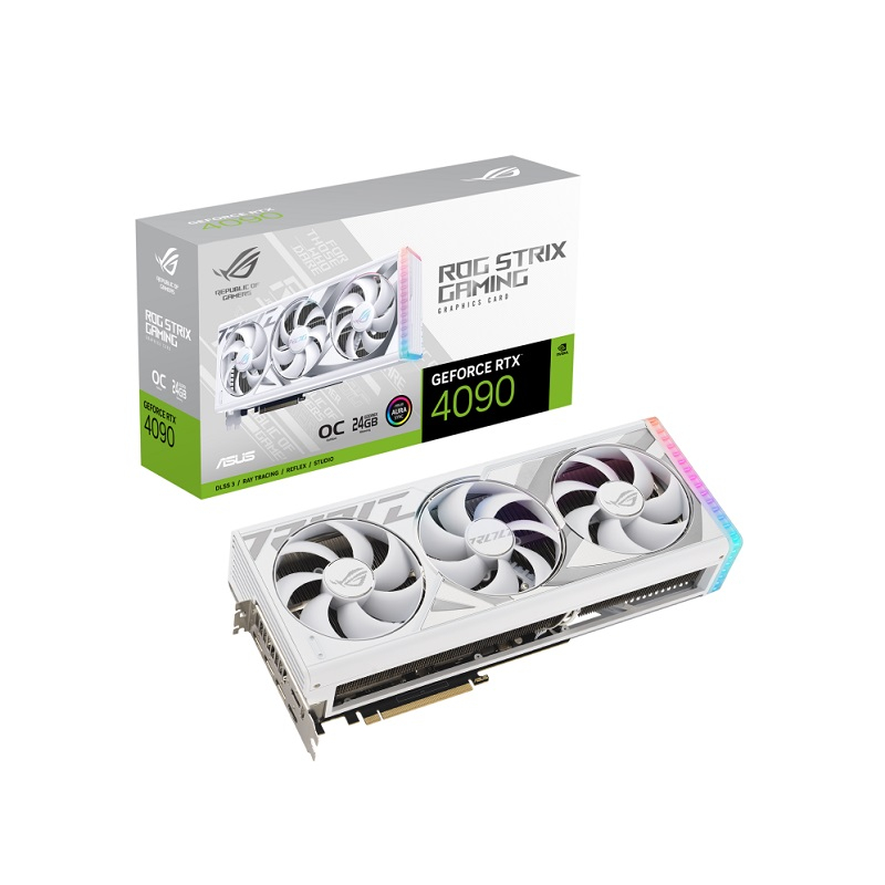 華碩ROG Strix RTX 4090 OC 潮競白 顯示卡 ROG-STRIX-RTX4090-O24G-WHITE