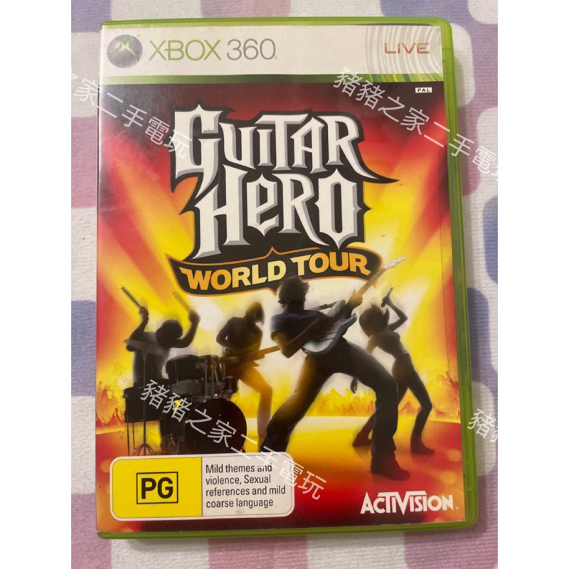 XBOX 360 吉他英雄 GUITAR HERO 世界巡迴 XBOX360