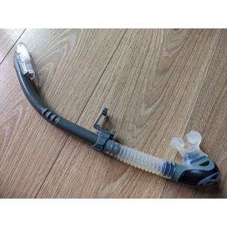 AROPEC Silicone 半乾式J型呼吸管 Dulse 潛水呼吸管 浮淺 半乾呼吸管(二手灰色)