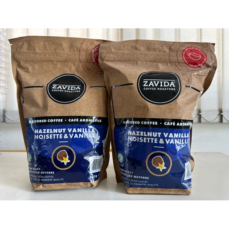 免運！加拿大帶回 Zavida 雅菲達榛果香草咖啡豆 907g，現貨2包一起帶更優惠！