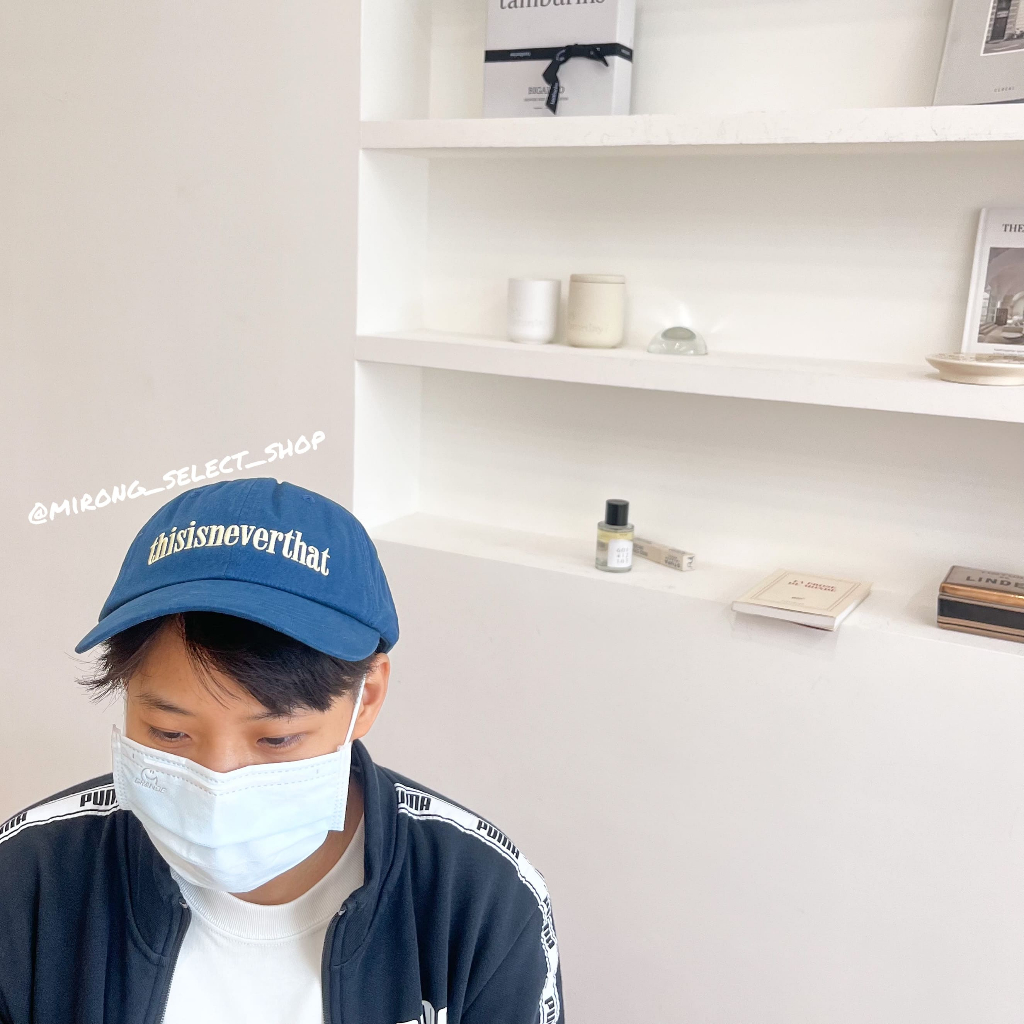 新品 韓国　thisisneverthat チャコール　ピンクロゴ　キャップ 新品 韓国 thisisneverthat チャコール ピンクロゴ キャップ
