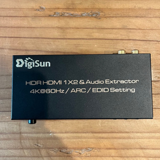 Digisun AHU272 HDMI 2.0 轉HDMI+音訊擷取器 HDMI+SPDIF+R/L