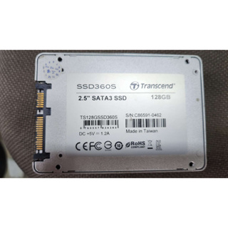 含稅 固態硬碟 2.5吋 SSD 128GB 創見 保固1個月 SSD360S 04H921