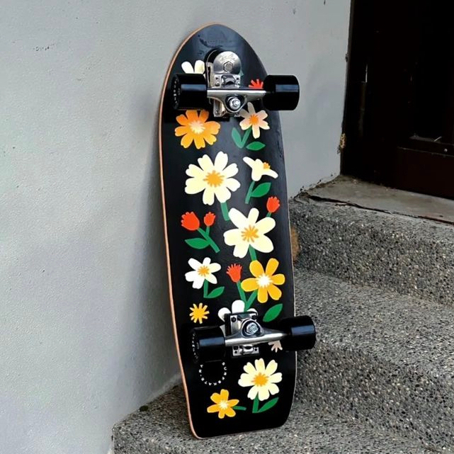 Radian 衝浪滑板-31″ FLOWER SURF SKATEBOARD MIT 陸上衝浪 滑板/魚板/交通板/長板