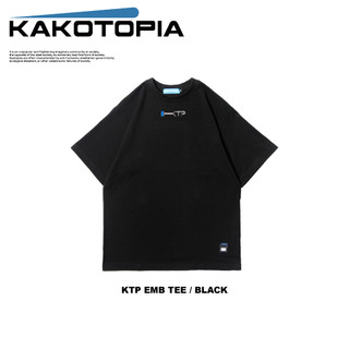 WEED Clothing｜KAKOTOPIA - KTP EMB TEE / BLACK
