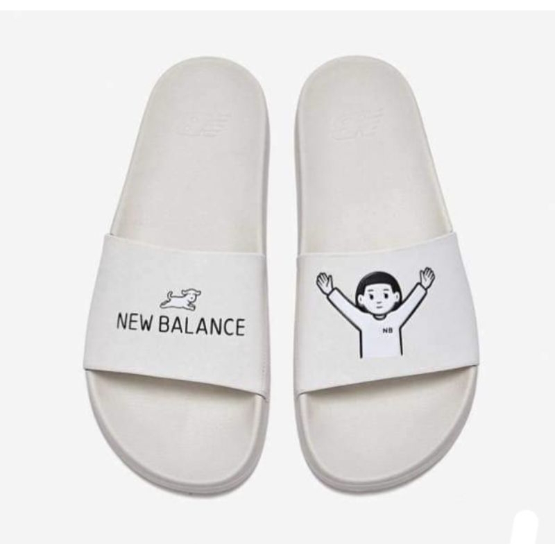 New balance X Noritake 經典圖案拖鞋。二手