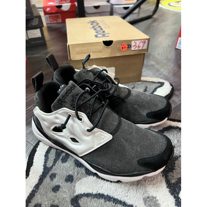 BLS • 庫存出清$777 Reebok Furylite 陰陽 太極 黑灰白 慢跑鞋 女鞋 V68677