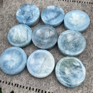 【水晶晶的窩】海藍寶 碟子 配件 水晶 DIY