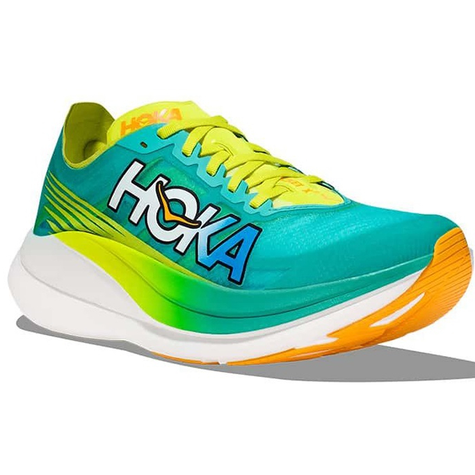 (二手) HOKA ONE ONE Rocket X 2 墨青/月見草黃 24cm