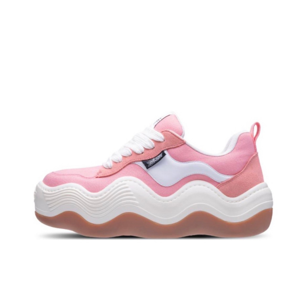 [screw select]HEYDAY TRIPLE WAVY PINK 粉色厚底增高波浪麵包鞋
