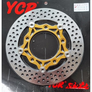 YCR 全新附發票 KRV180 浮動碟盤 270MM 洞洞碟 前煞車碟盤 金色款 光陽 KRV-180