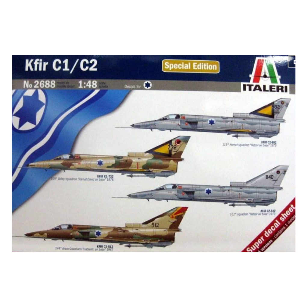 義大利 1/48 Israeli IAI KFIR C1/C2 貨號 I2688