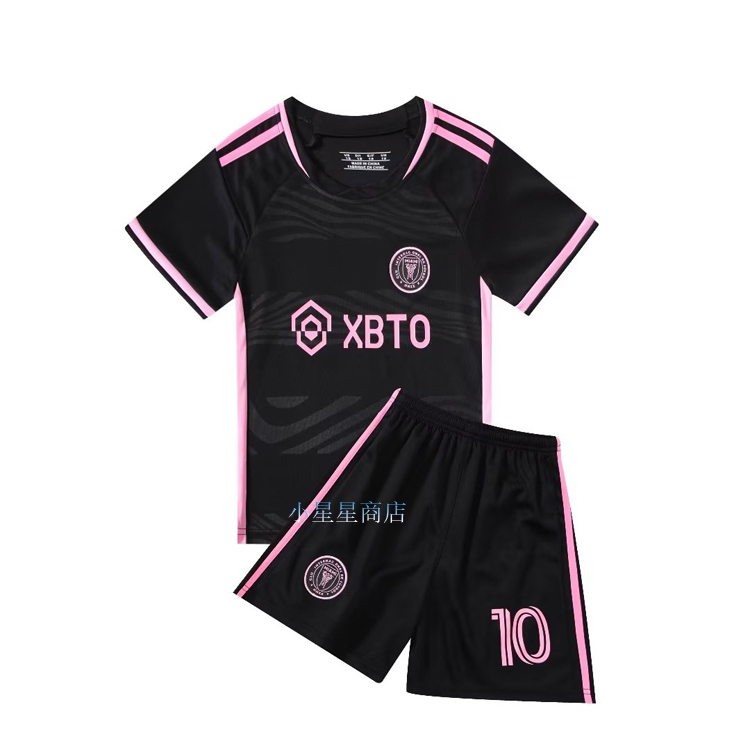 原創新品 MESSI足球衣 童裝 邁阿密國際 比賽隊服 兒童足球衣 兒童 邁阿密國際 梅西10號 客場 足球服 兒童足球