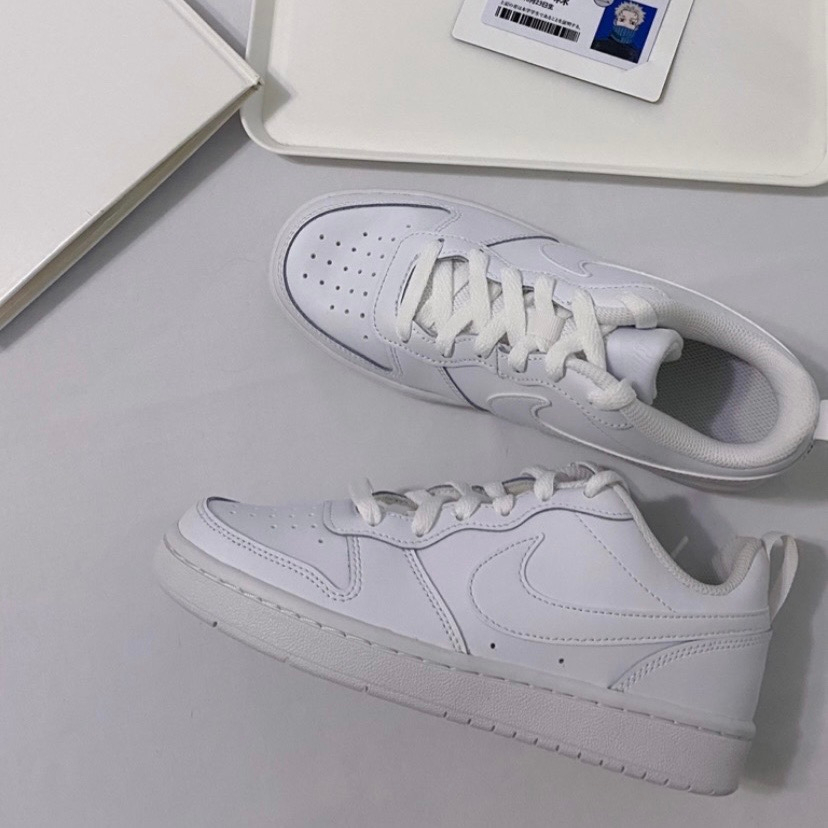 -ES- 現貨 NIKE Court Borough Low 2 GS 全白 BQ5448-100 DV5456-106
