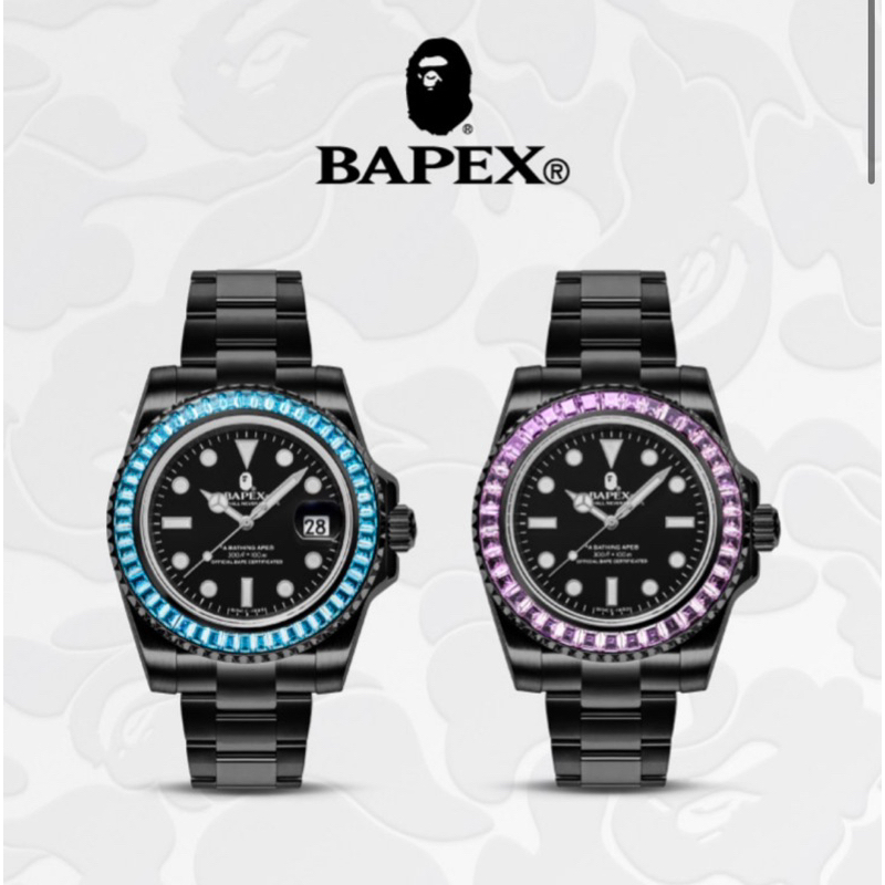 APE Type1 BAPEX Crystal Stone 23 正品代購 寶石 手錶 機械錶 猿人 猿力士 潮流滑板