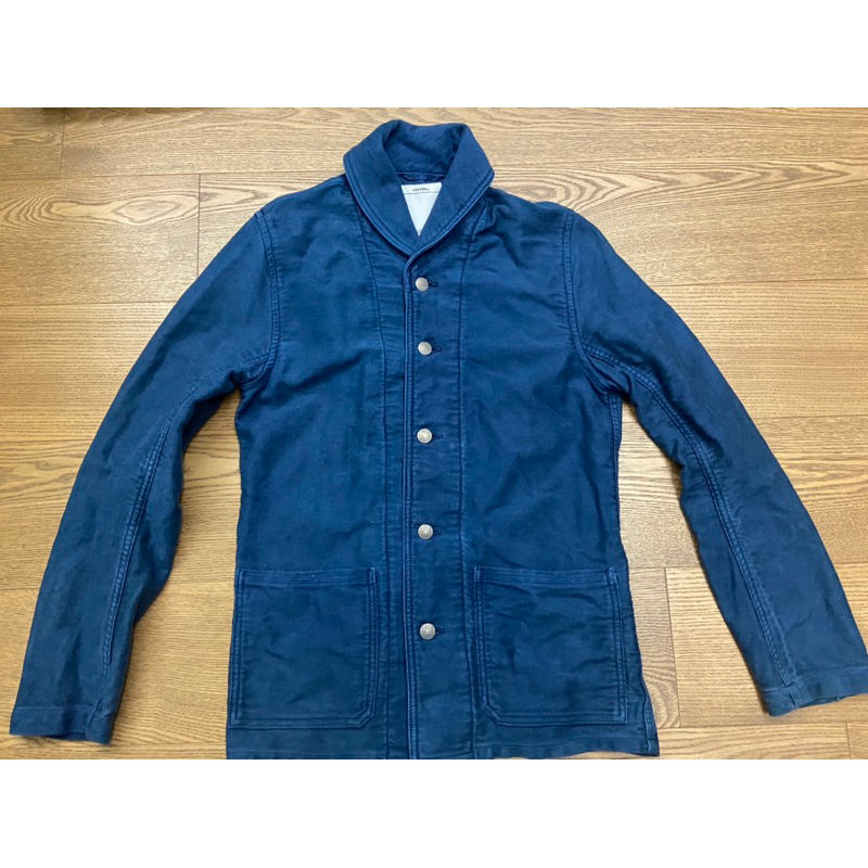 二手 Visvim Artifact Coverall N.D. 深藍 洗舊外套 1號