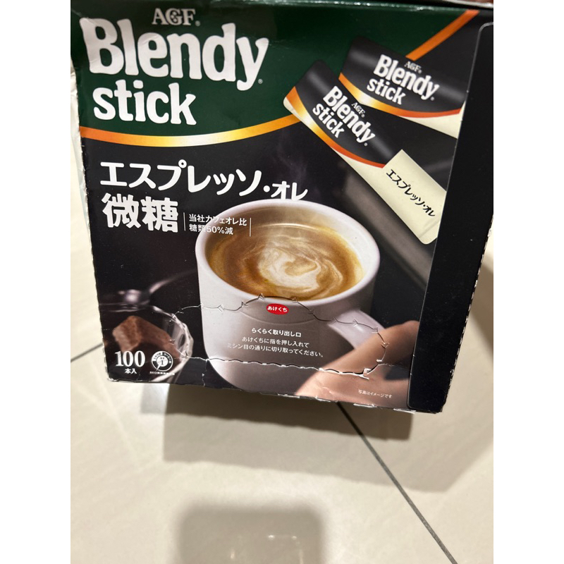 AGF Blendy Stick微糖咖啡/減醣咖啡 100入裝 日本帶回 效期至2024/11月 只有一盒喔