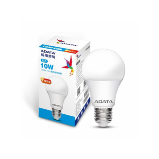 ADATA威剛 高效能 LED 10W 燈泡 白光 墊腳石購物網