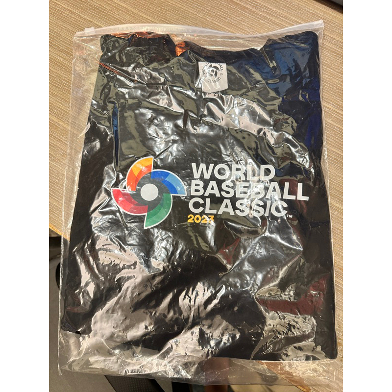 《全新現貨》2023 WBC 世界棒球經典賽 官方LOGO 紀念短T T恤 中華隊 張育成 tee 短袖 黑色XL 絕版