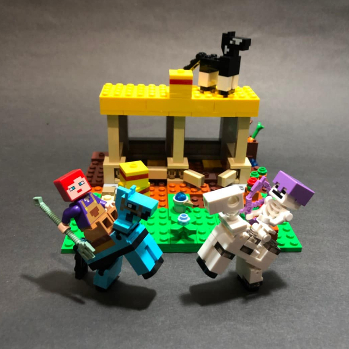 二手 展示品 LEGO 樂高 21171 Minecraft 我的創世神 麥塊 馬廄