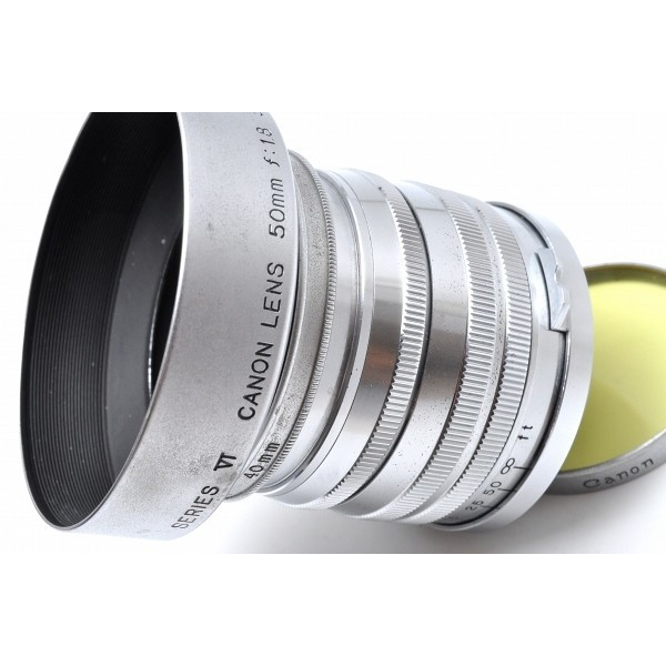 【近新品】CANON SERENAR 50mm F1.8 L卡口 L39 M39 LTM Leica 底片 含皮套 遮光