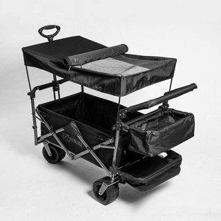KENLUCK Wagon 闇黑限定版 進階頂棚版 多功能折疊推車 手拉車【露營狼】【露營生活好物網】