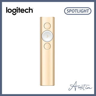 『現貨』［logitech 羅技］SPOTLIGHT 簡報遙控器 香檳金