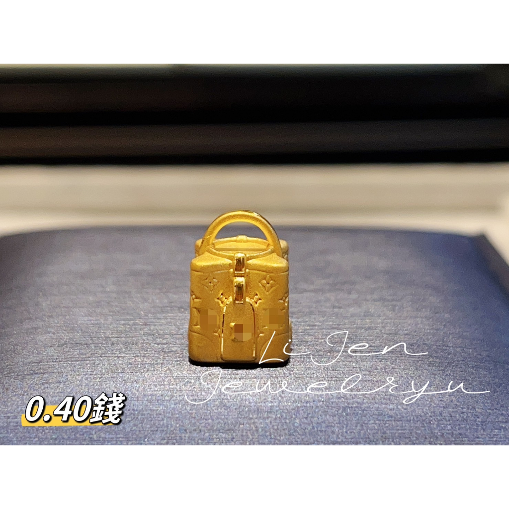 🌟╭☆Golden Wood☆╮🌟黃金工藝～～純金包包  潘朵拉串珠～～9999純金吊飾!🌟