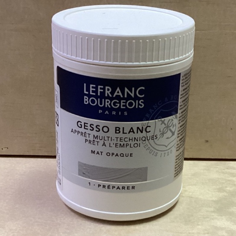 【台南大學美術社】法國 LB GESSO 壓克力畫 油畫兩用 白色打底劑 500ml 另有1000ml