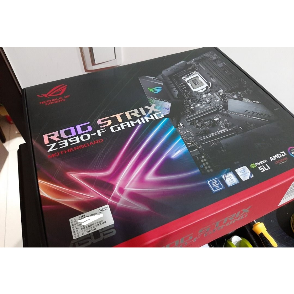 ASUS ROG STRIX Z390-F GAMING 完整盒裝 Z390F 1151腳位 支援8.9代CPU