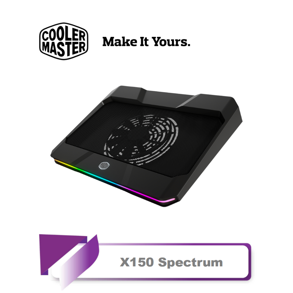 【TN STAR】Cooler Master 酷碼 Notepal X150 Spectrum RGB筆電散熱墊/金屬網