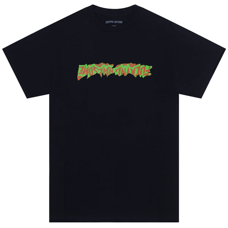 FUCKING AWESOME A12100 CUT OUT LOGO TEE 短T (黑色) 化學原宿