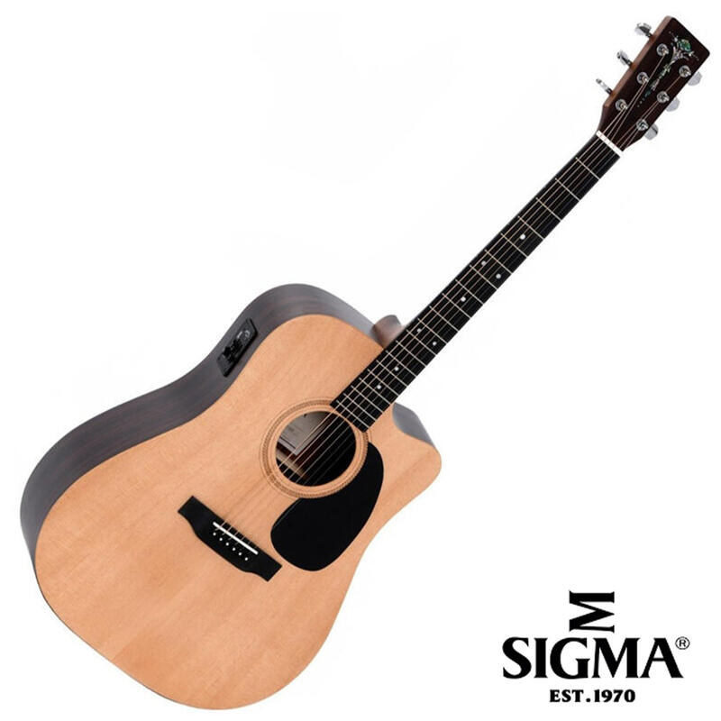 【又昇樂器】無息分期 SIGMA DTC E 面單板 木吉他 D桶身 缺角 內建拾音器 EQ
