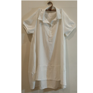 ❤️已售出❤️090 M.ZT全白長版連身裙襯衫$139