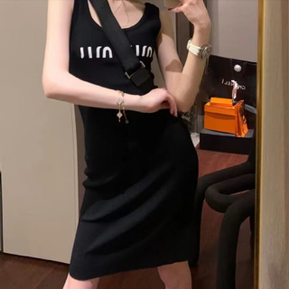 雅麗安娜 洋裝 連身裙 包臀裙S-XL法式黑色吊帶連身裙子早春小眾修身針織裙T101-7381.
