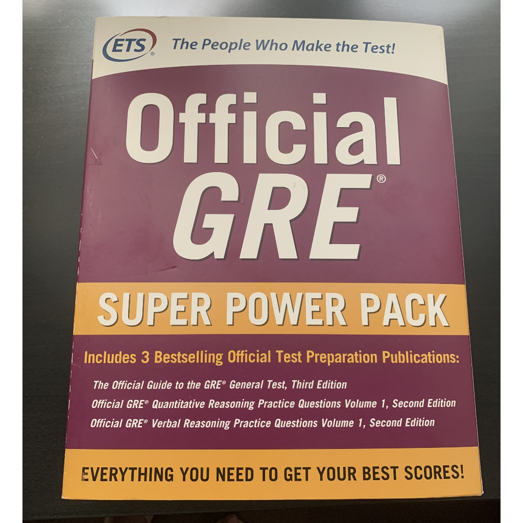 （9成新，可面交）Official ETS GRE Super Power Pack, 2nd Ed. - 3冊合售