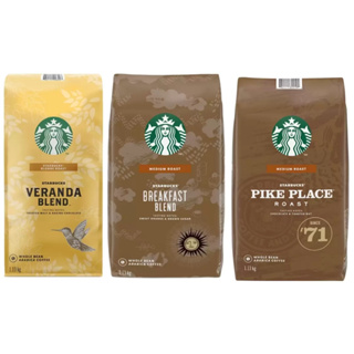 Starbucks星巴克咖啡豆1.13公斤黃金烘培咖啡豆派克市場，早餐，秋季冬季，星巴克豆派克咖啡好市多Costco代購
