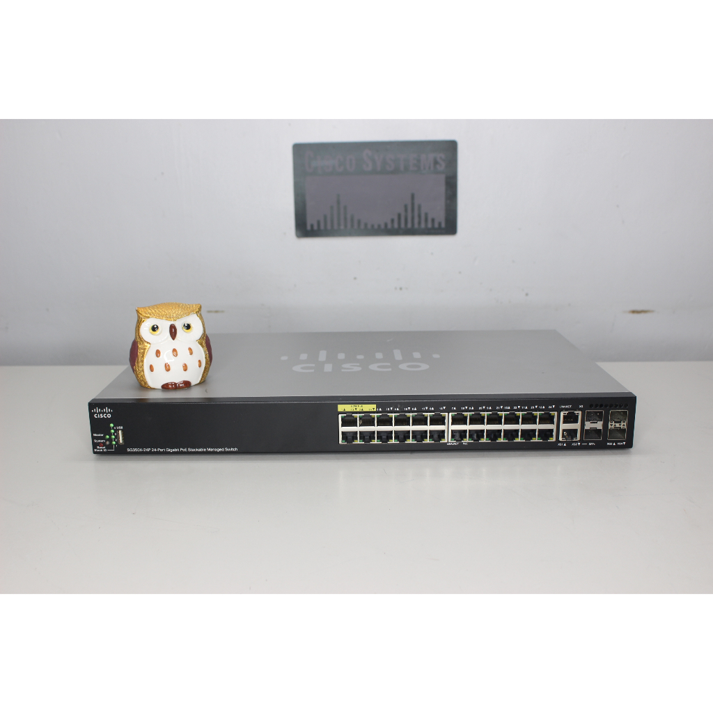 Cisco SG350X-24P 24-Port Gigabit PoE Stackable Managed Swit