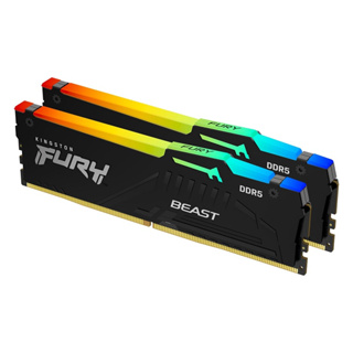 金士頓FURY Beast RGB DDR5 6000 64GB(32Gx2)記憶體KF560C36BBEAK2-64