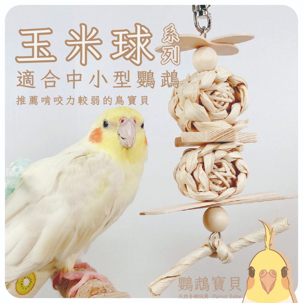 鸚鵡玩具 台灣製 天然啃咬玩具 鸚鵡用品 鳥玩具 鸚鵡啃咬串 橫斑 虎皮 小鸚 太平洋 玄鳳 小凱克 小和尚