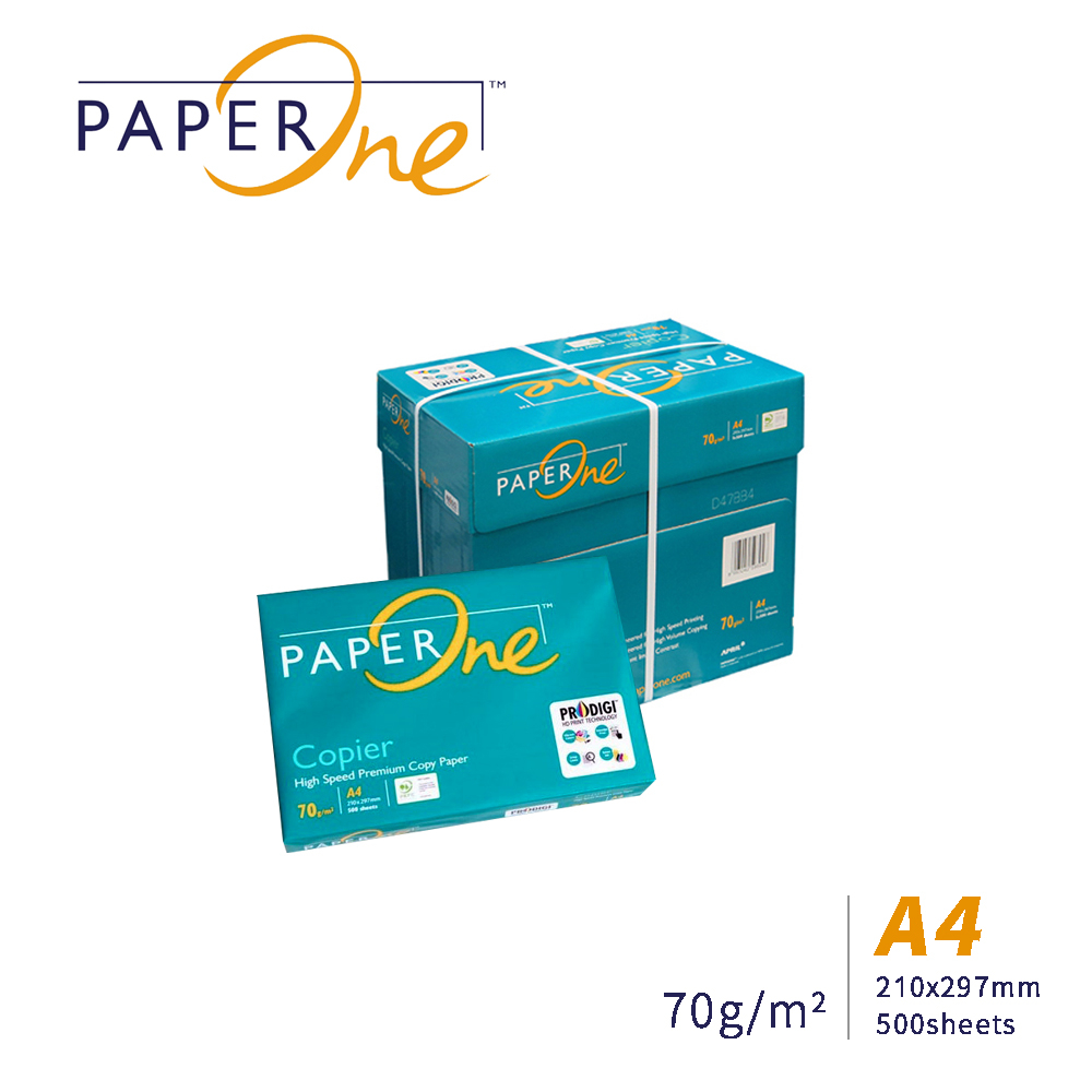 【有購豐】PaperOne A4影印紙 x1箱 (70g/m2｜500sheets｜1箱，共5包)