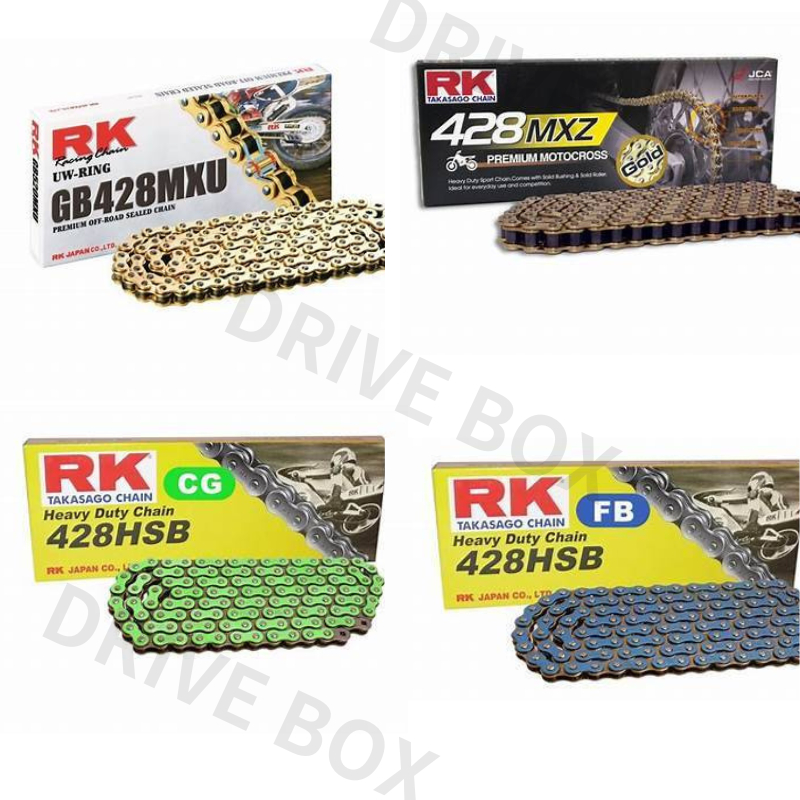 [RK鏈條 製品] rk428無油封鏈 加重鏈 GB BL 428 SB HSB MXZ 強化鏈條 R15  總代理貨~