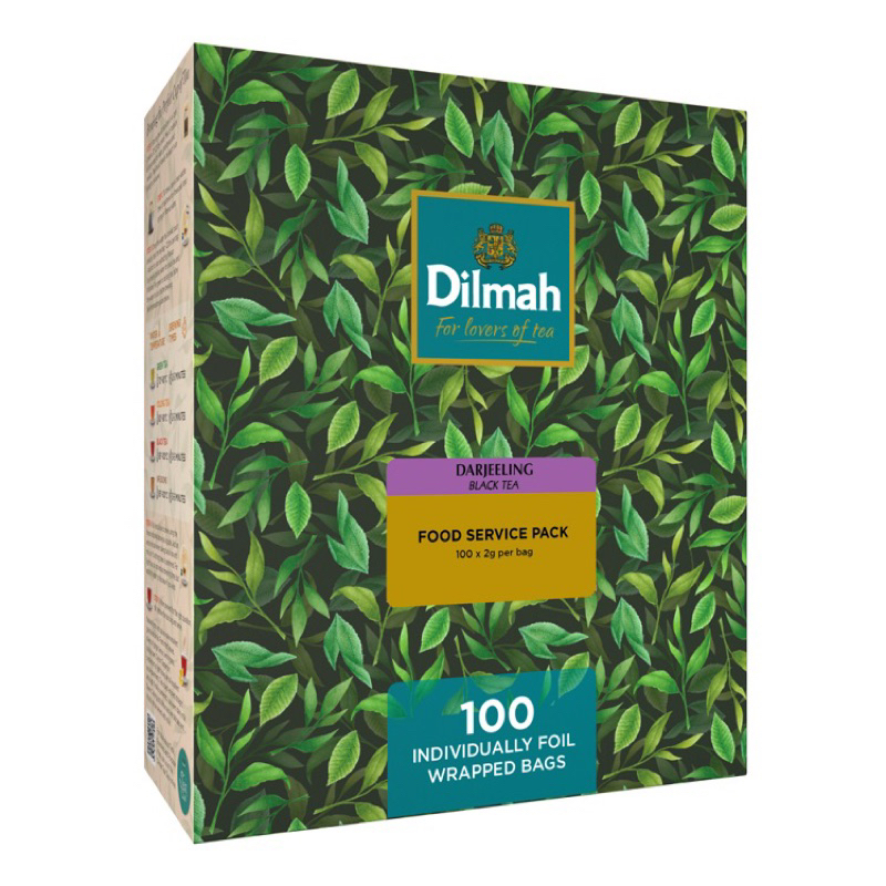 Dilmah帝瑪 大吉嶺紅茶/茉莉綠茶 100入單包鋁箔袋裝