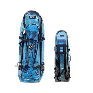 【放火燒自由 潛水裝備】Waterpro 透明藍長蛙後背袋 裝備袋 蛙鞋袋 自由潛水 旅行 收納 限量款