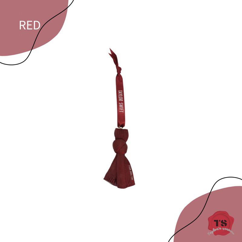 （現貨）Taylor Swift Red scarf ornament 泰勒絲紅色專輯圍巾吊飾